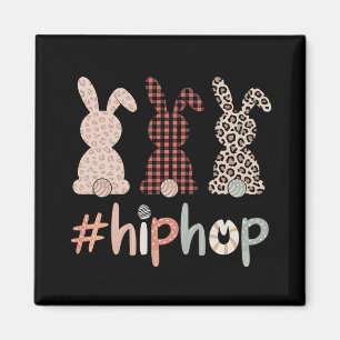 Imán Conejo de Pascua de Hip Hop Primavera Lindo