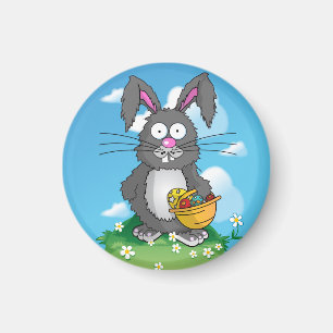 Imán Conejo de Pascua desaliñado