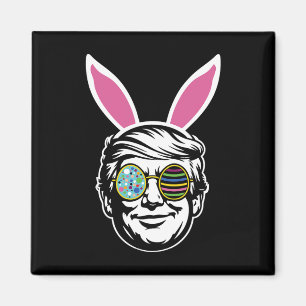 Imán Conejo de Pascua Feliz Trump Caza de Huevos de Pas