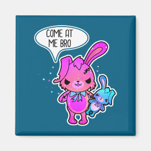 Imán Conejo de Pascua Malvado Ven A Mí Hermano Meme Con