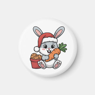 Imán Conejo de Pascua Navidad de zanahoria Divertida Fi