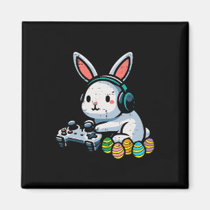 Imán Conejo de Pascua para jugadores de videojuegos hom