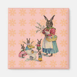 Imán Conejo de Pascua Pollo Conejo Huevos