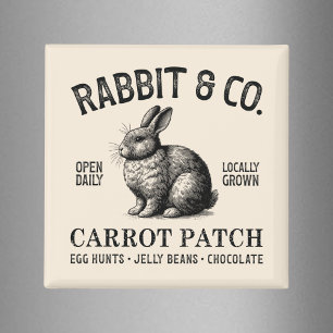 Imán Conejo de Pascua vintage