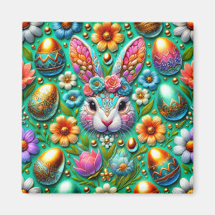 Imán ~ Conejo de Pascua y Huevos ~