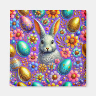 Imán ~ Conejo de Pascua y Huevos ~