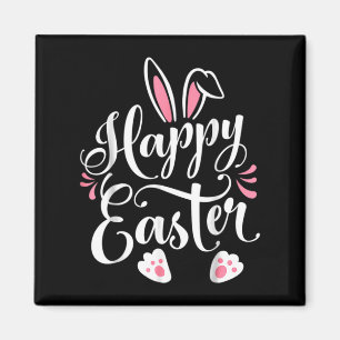 Imán Conejo Feliz de Pascua Cara de Conejo Divertido Dí