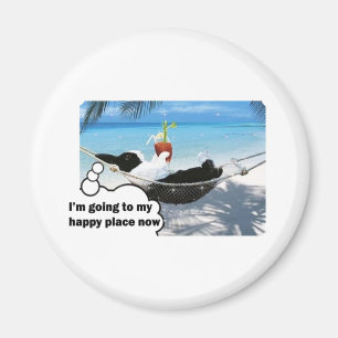 Imán Conejo holandés en lugar feliz