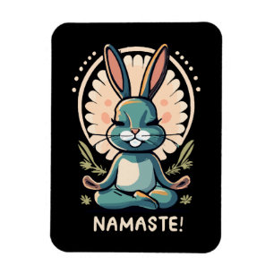 Imán conejo namaste yoga conejo meditación
