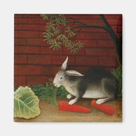 Imán Conejo Pequeño (Animal Mascota) (Henri Rousseau)
