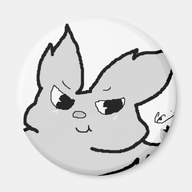 Imán Conejo plateado (Frente)