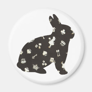 Imán Conejo Wonderland 1