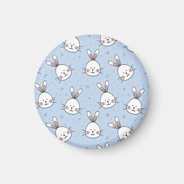 Imán Conejos, animales, fondo (Frente)