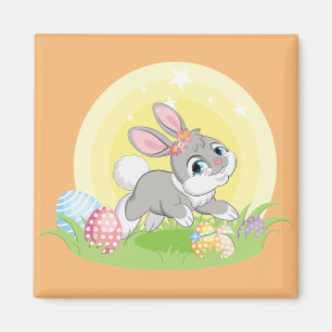 Imán Conejos de Pascua personalizado