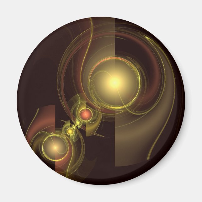 Imán Conexión íntima Resumen Redondeo de arte (Frente)