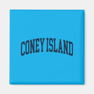 Imán Coney Island Nueva York Recuerdo Retro Preppy