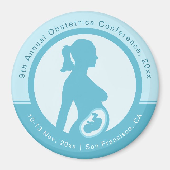 Imán Conferencia médica de obstetricia y ginecología (Frente)