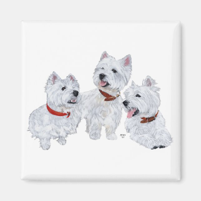 Imán Conferencia Westie (Frente)