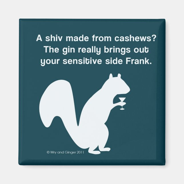 Imán Confesión de un cóctel con la ardilla (Frente)