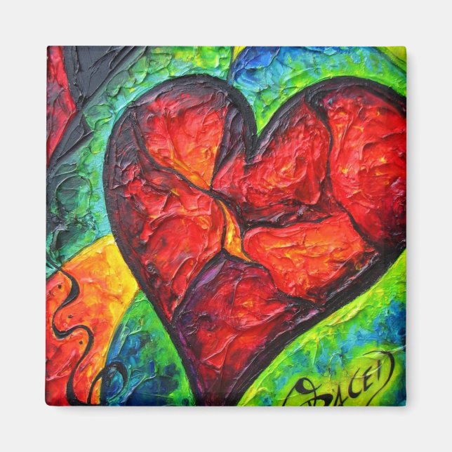 Imán Confesiones de un corazón roto (Frente)