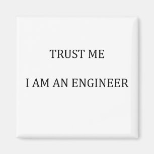 Imán Confía en mí que soy ingeniero