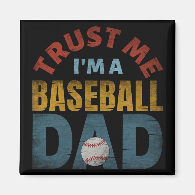 IMÁN CONFÍA EN MÍ SOY UN PADRE DE BÉISBOL (Frente)