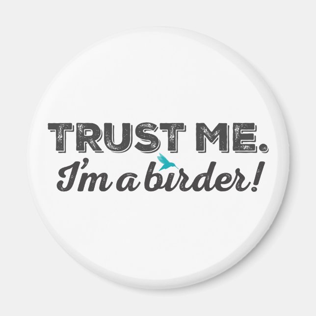 Imán Confía en mí. ¡Soy un pájaro! (Frente)