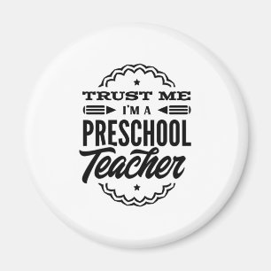 Imán Confía En Mí Soy Un Profesor De Preescolar