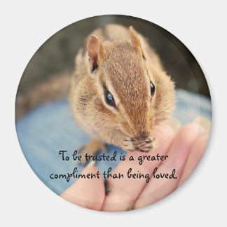Imán Confiando en Chipmunk Magnet