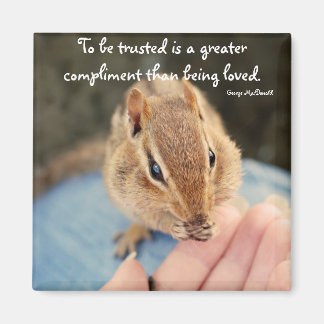 Imán Confiando en Chipmunk Magnet