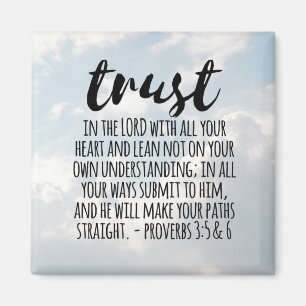Imán Confianza en el Señor Proverbios 3:5-6