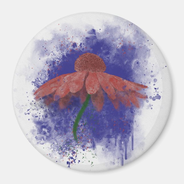 Imán Conflor de color de agua (Frente)