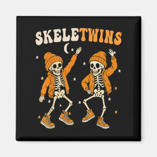 Imán Confrontación de gemelos Halloween Skeletwins dive