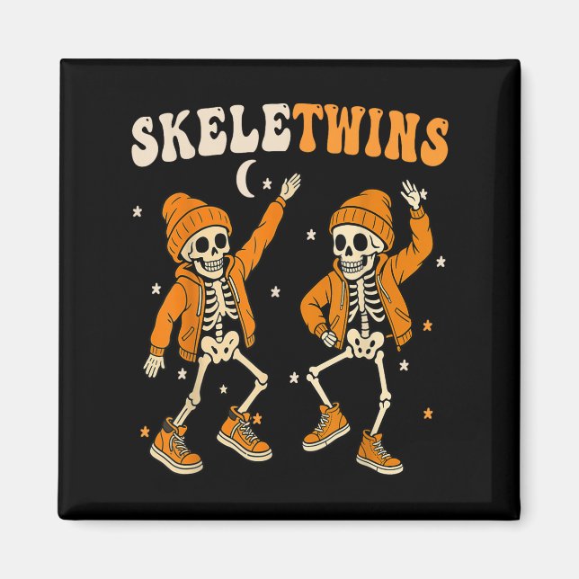 Imán Confrontación de gemelos Halloween Skeletwins dive (Frente)