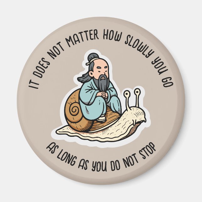 Imán Confucio y el caracol (Frente)