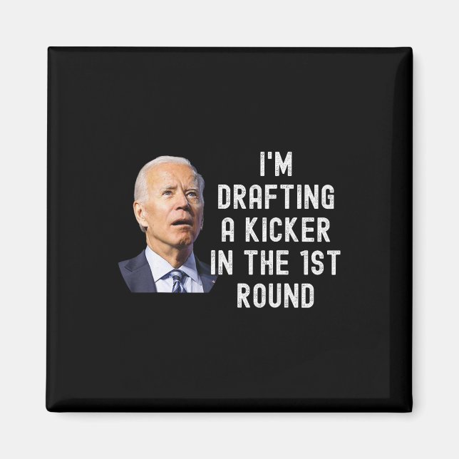 Imán Confundido diseño de Kicker Funny Fantasy Football (Frente)