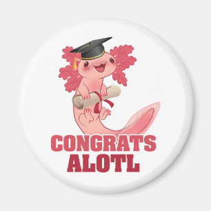Imán CONGRAMAS DE GRADUACIÓN AXLOTL ALOTL AXOLOTL Class