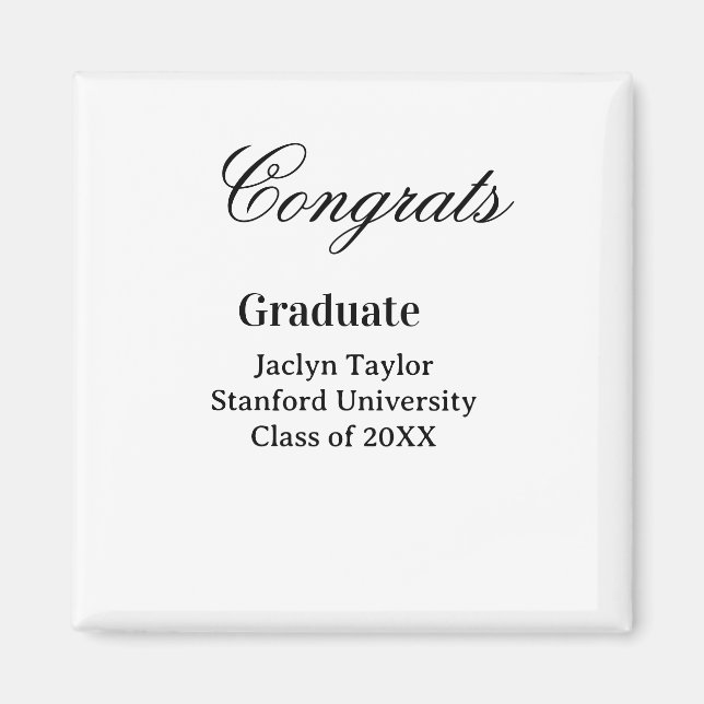 Imán Congrats graduation name university name class of  (Frente)