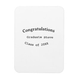 Imán Congratulations graduate name class of 20XX type w
