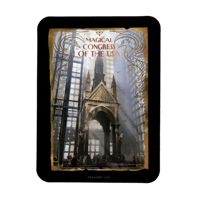 Imán Congreso mágico de Estados Unidos (Vertical)