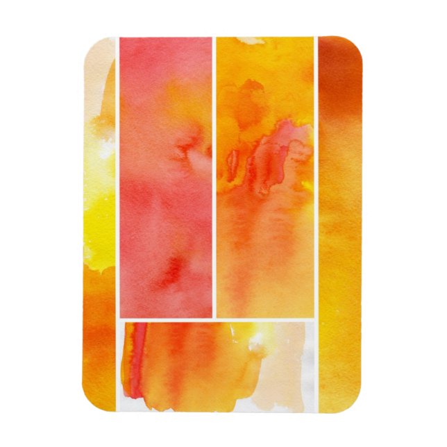 Imán Conjunto de acuarelas abstractas pintadas a mano (Vertical)
