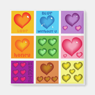 Imán Conjunto de corazones