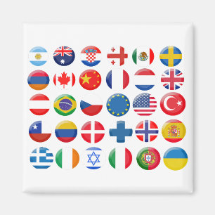Imán Conjunto de iconos de países