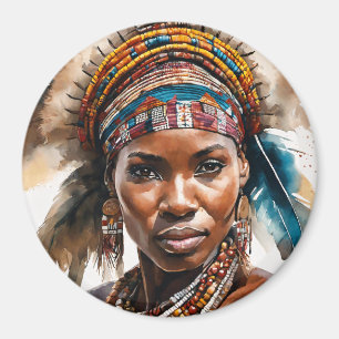 Imán Conjunto de pintura de color de agua, carácter hip