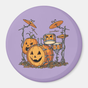 Imán Conjunto de tambores de calabaza de Halloween