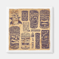 Conjunto de tiki vintage