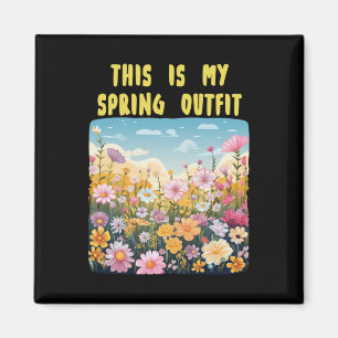 Imán Conjunto genial de primavera para niños y niñas de