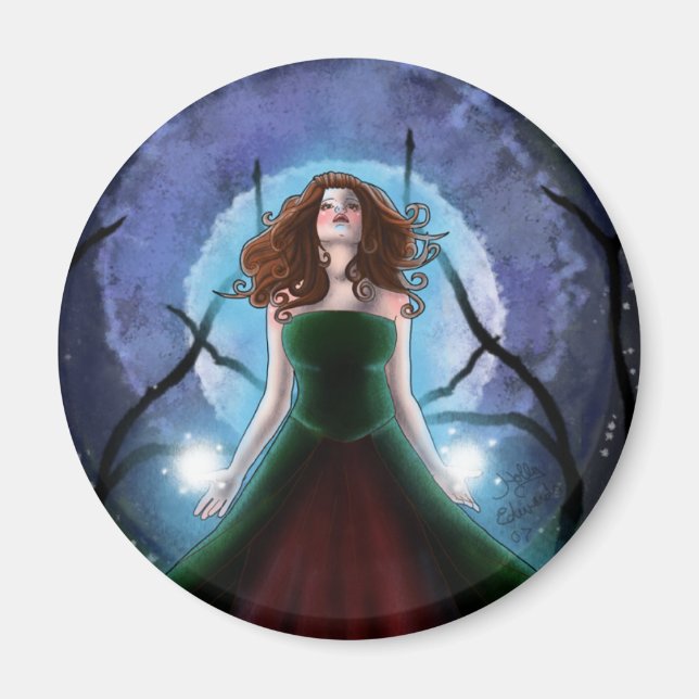 Imán Conjure iluminado por luna (Frente)