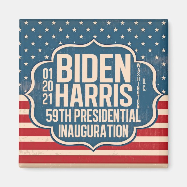 Imán Conmemoración de la 59ª Inauguración de Biden Harr (Frente)