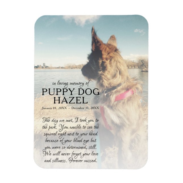 Imán conmemoración de la foto en el lado derecho (Vertical)